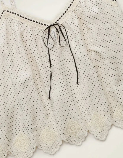 AE Ribbon Tie-Front Cami