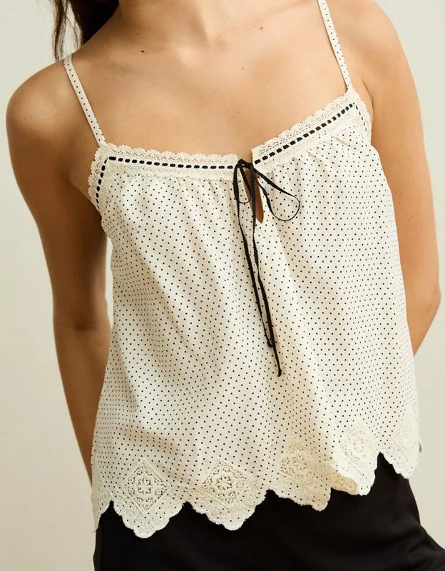 AE Ribbon Tie-Front Cami