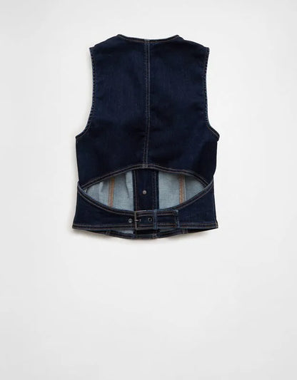 AE Button-Up Denim Vest