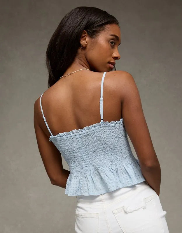 AE Smocked V-Neck Cami