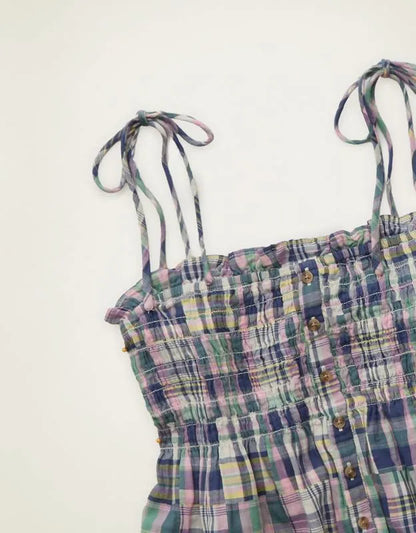 AE Smocked Button-Up Cami