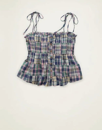 AE Smocked Button-Up Cami
