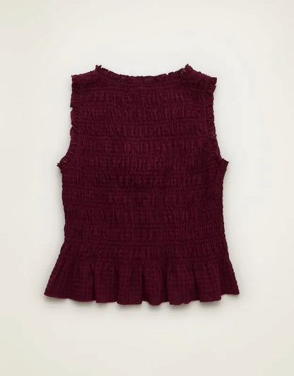 AE Ruched V-Neck Top