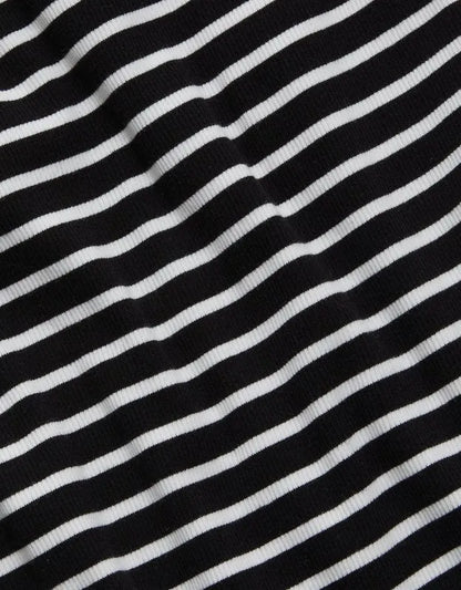 AE77 Striped Square Neck Tank Top