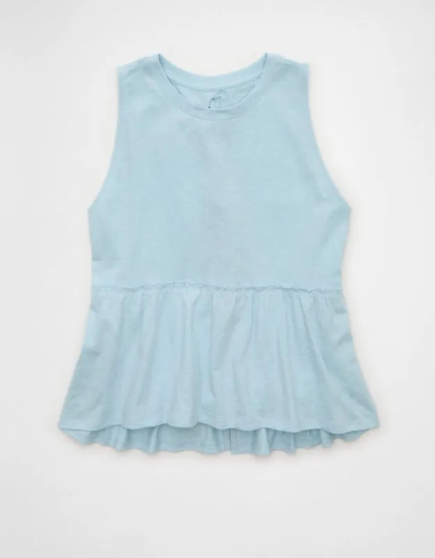AE Sunchaser Tie-Back Babydoll Tank Top