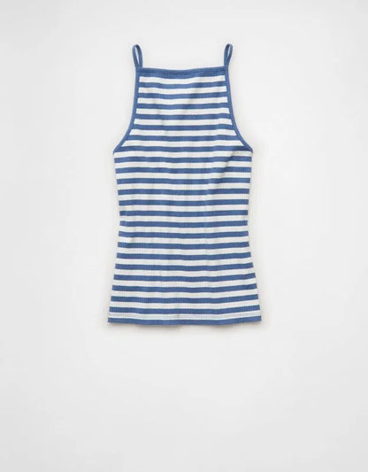 AE Apron-Neck Graphic Tank Top