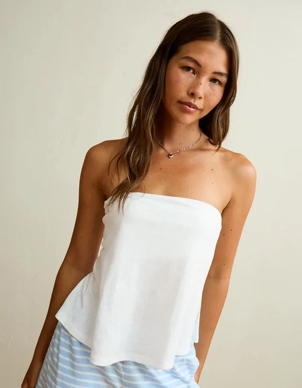 AE Sunchaser Side-Slit Babydoll Tube Top