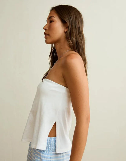 AE Sunchaser Side-Slit Babydoll Tube Top