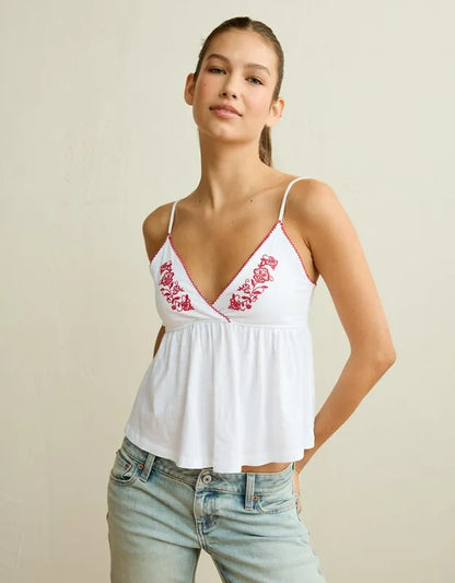 AE Picot-Trim Babydoll Cami