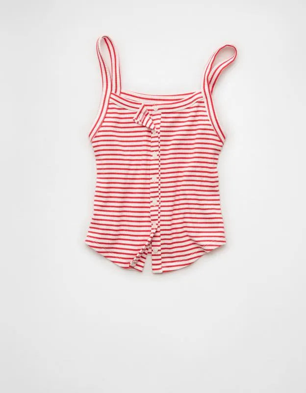 AE Button-Up Tank Top