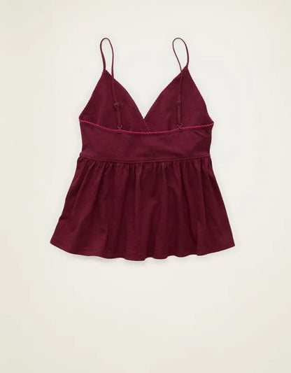 AE Picot-Trim Babydoll Cami