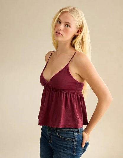 AE Picot-Trim Babydoll Cami