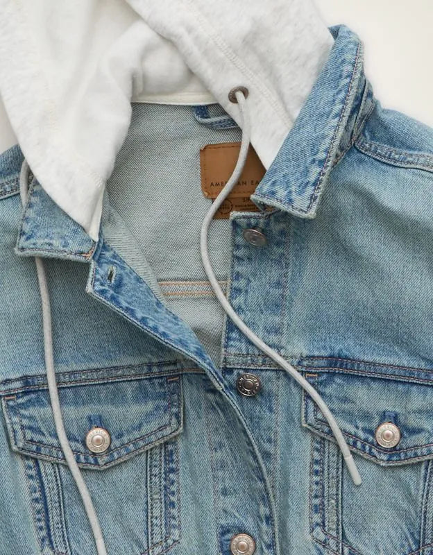 AE Hooded Denim Jacket