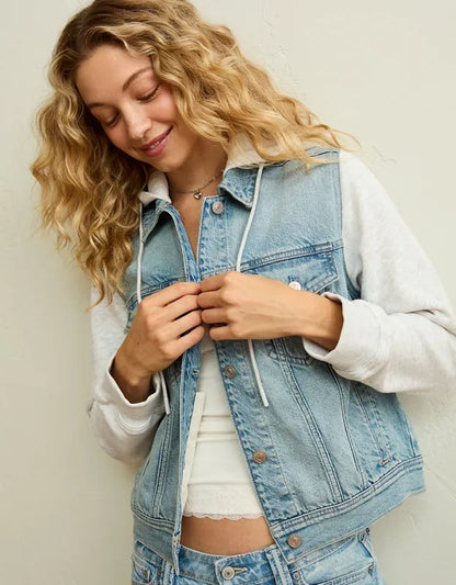 AE Hooded Denim Jacket
