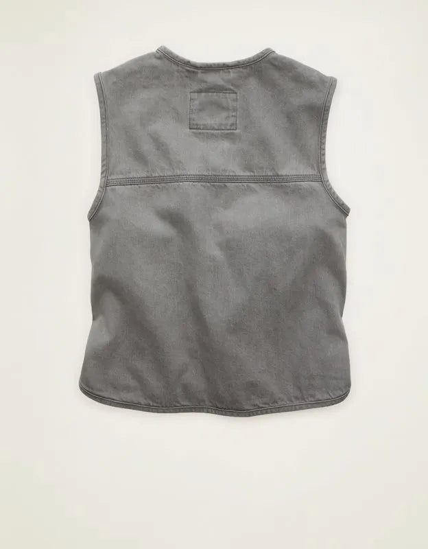 AE Tie-Front Denim Vest