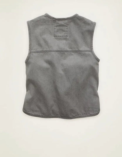 AE Tie-Front Denim Vest