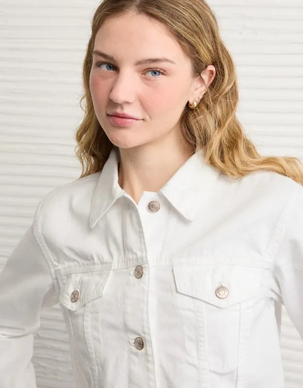 AE Super Cropped Denim Jacket