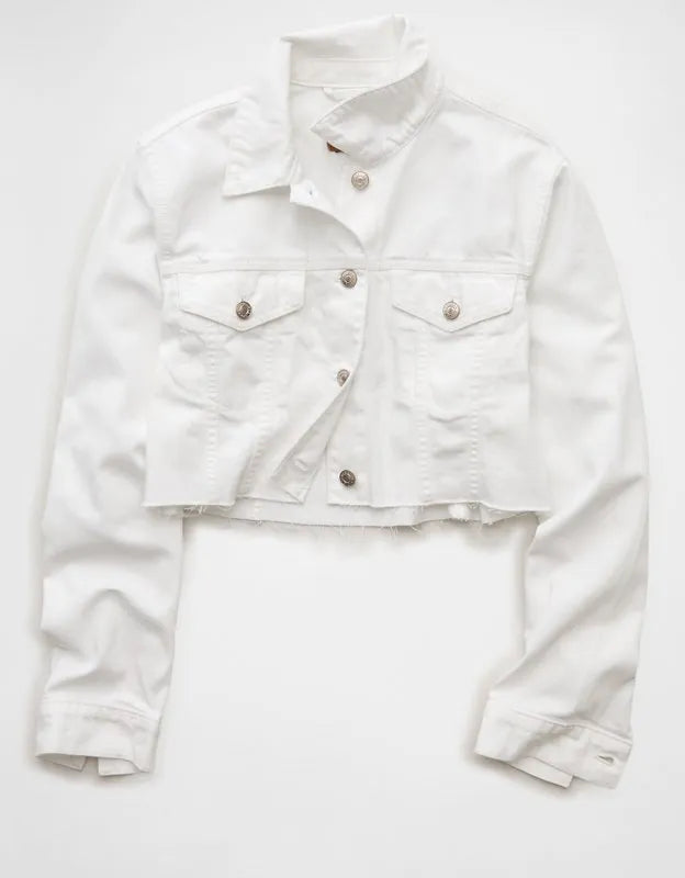 AE Super Cropped Denim Jacket
