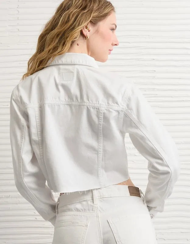 AE Super Cropped Denim Jacket