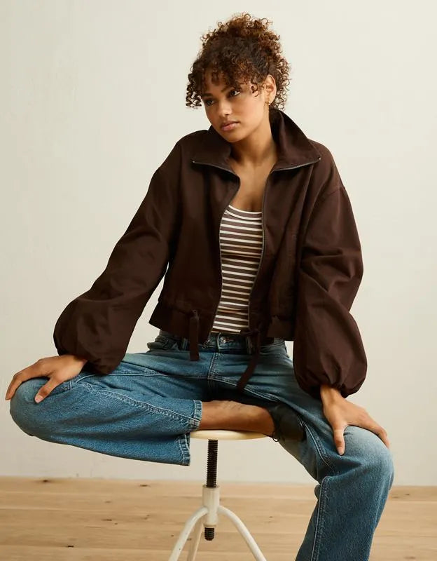 AE Funnel Neck Bomber Jacket
