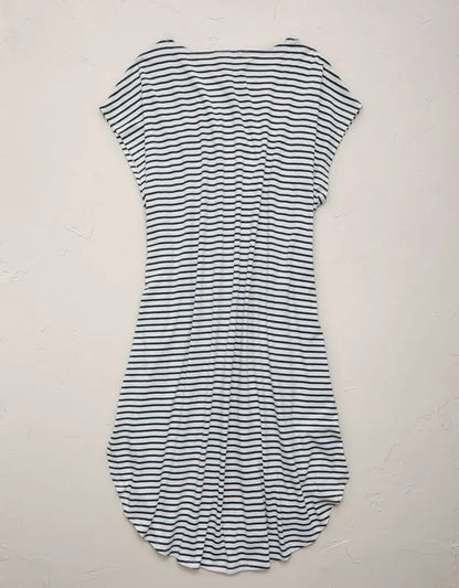 AE77 Cap-Sleeve Everyday T-Shirt Dress