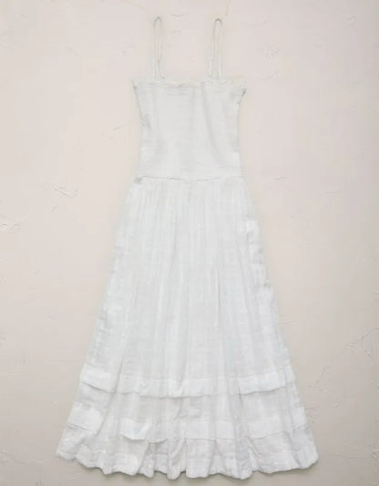 AE77 Smocked Maxi Dress
