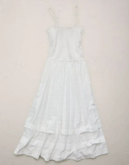AE77 Smocked Maxi Dress