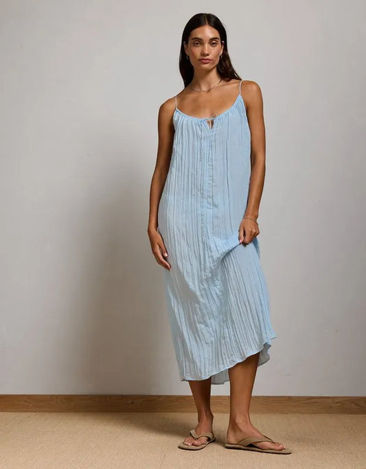 AE77 Crinkle Cami Maxi Dress
