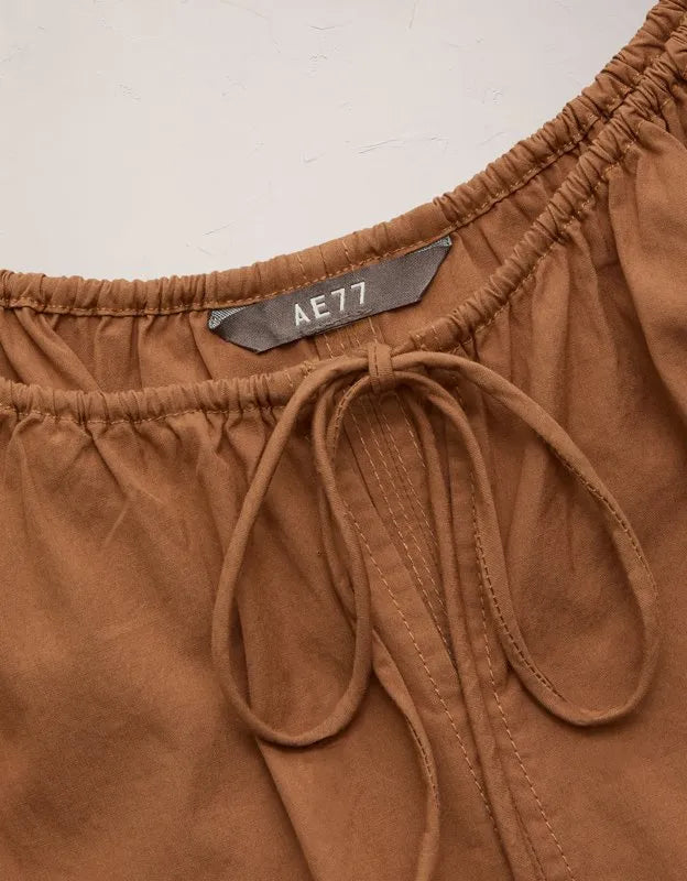 AE77 Poplin Cami Mini Dress