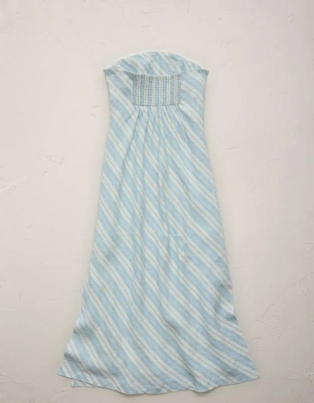 AE77 Linen Tube Dress