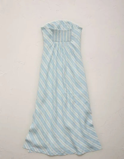 AE77 Linen Tube Dress