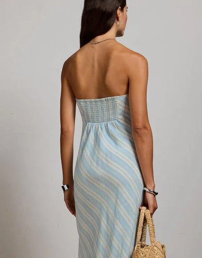 AE77 Linen Tube Dress