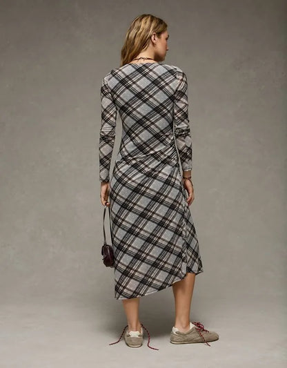 AE Asymmetrical Hem Midi Dress