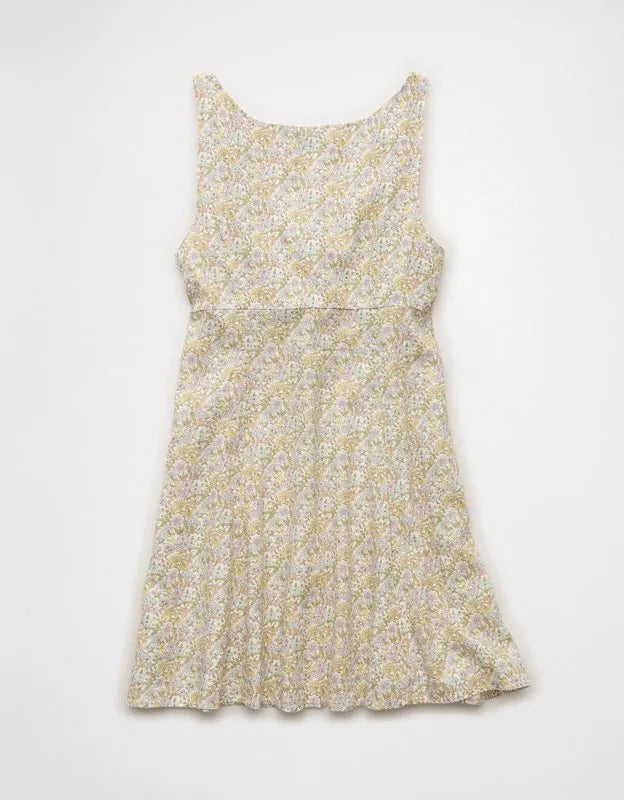 AE Babydoll Button-Up Mini Dress