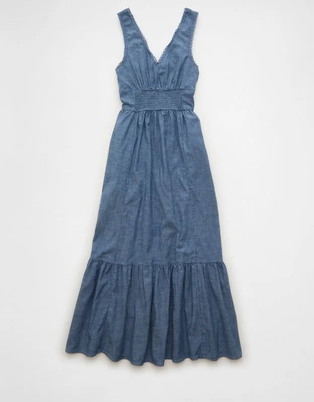 AE Tie-Front Midi Dress