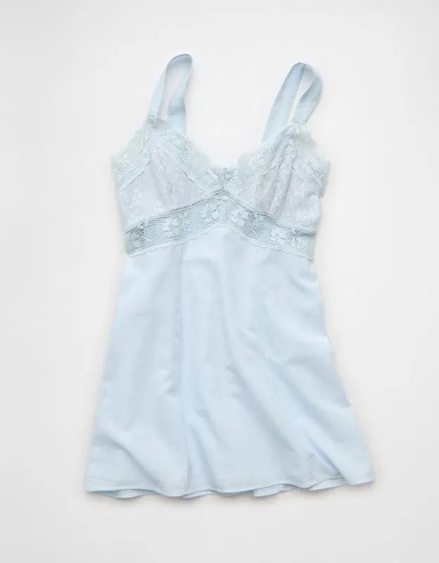 AE V-Neck Lace Mini Dress