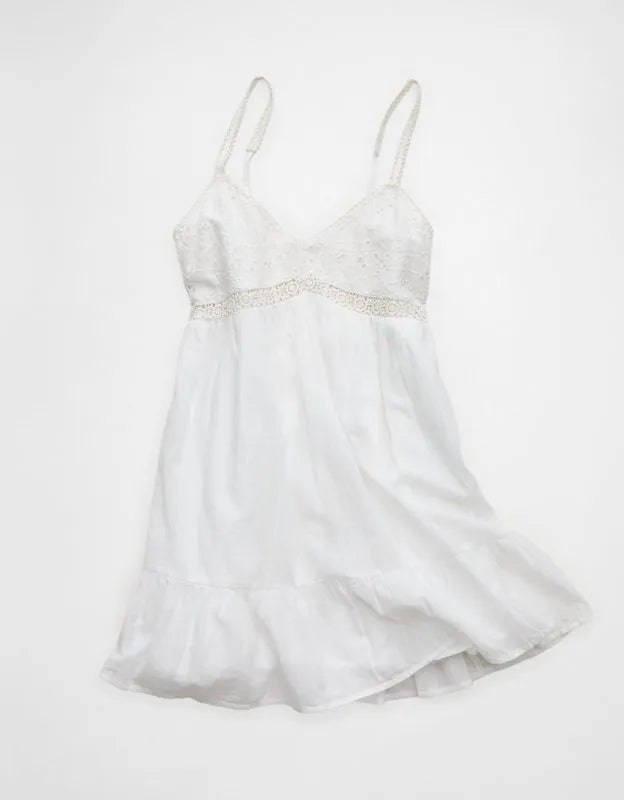 AE V-Neck Babydoll Mini Dress