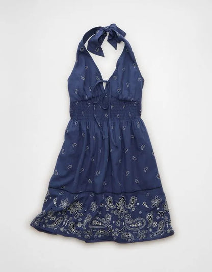 AE Halter Keyhole Mini Dress