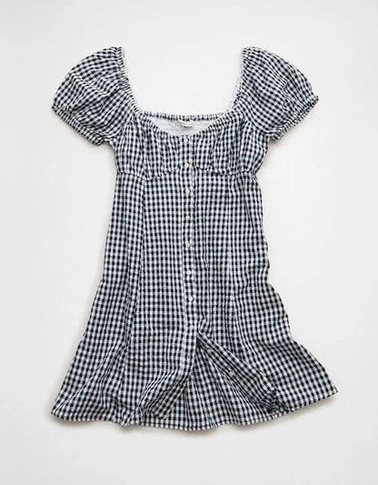 AE Sweetheart Button-Up Mini Dress