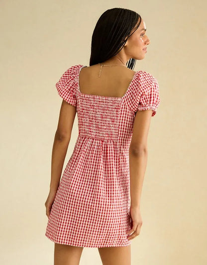 AE Sweetheart Button-Up Mini Dress
