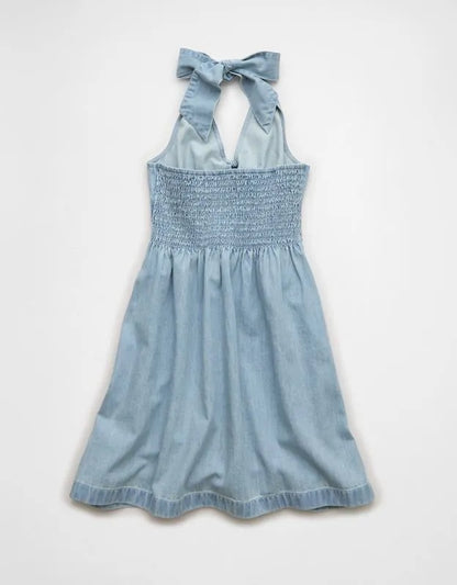AE Halter Keyhole Mini Dress
