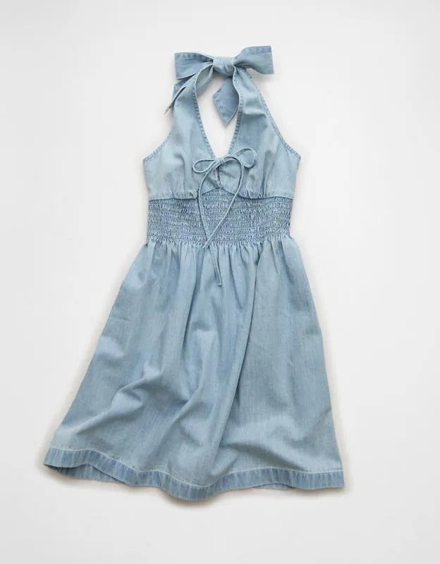 AE Halter Keyhole Mini Dress