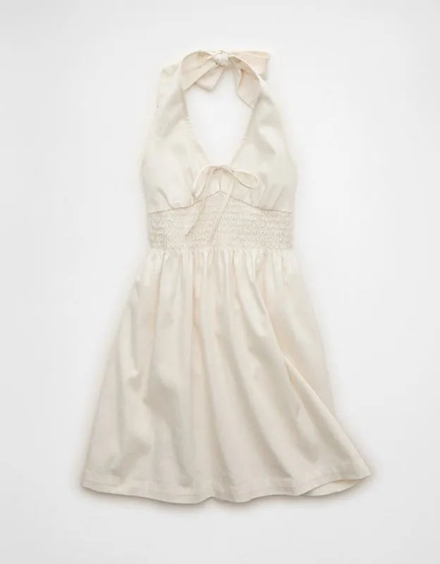 AE Halter Keyhole Mini Dress