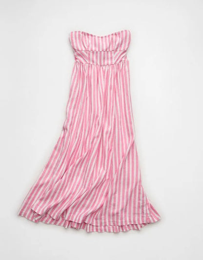 AE Strapless Corset Midi Dress