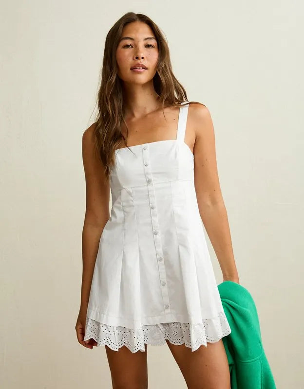 AE Button-Up Mini Dress