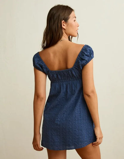 AE Tie-Front Cap-Sleeve Mini Dress