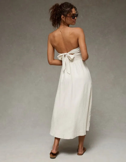 AE Strapless Corset Midi Dress