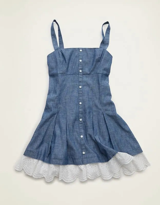 AE Button-Up Mini Dress
