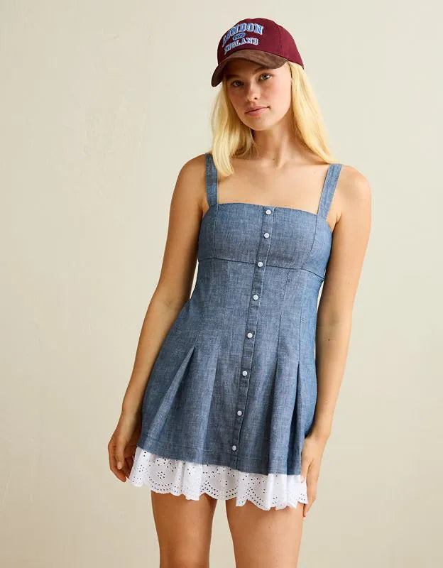 AE Button-Up Mini Dress