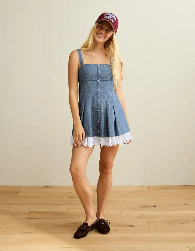 AE Button-Up Mini Dress
